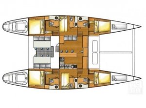LAGOON 570 - Layout